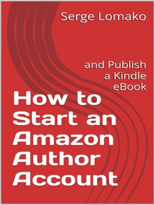 cover image of How to Start an Amazon Author Account